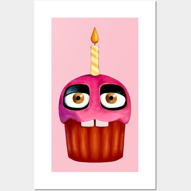 Mr. Cupcake FNAF Wall Art by Squishy Soap